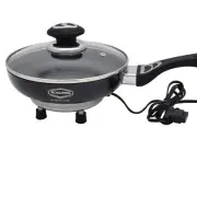 12V Non-Stick Frying Pan with Tempered Glass Lid - Perfect for Camping