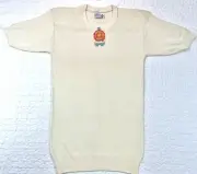 Vintage Ermenegildo Zegna Wool Base Layer Womens L Ivory NOS Made in Italy