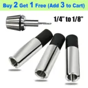 1x 1/4" to 1/8" Collet Adaptor Shank Reducing Reducer Bit Router CNC Spindle