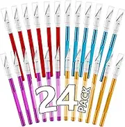 24PACK Exacto Knife Set, Precision Craft Knife, Hobby Knife Kit for Cutting, Carving, Trimming, Scrapbooking, DIY