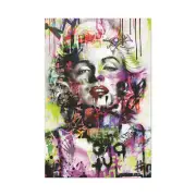 Marilyn Monroe Graffiti Canvas Print Wall Art Decoration Ready to Hang