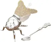 Pitycbo Bee Sugar Pot with Spoon for Condiments in Apartment Or Cafe, Coffee