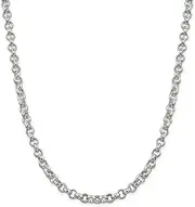 [Generic] Necklace Chain Real 925 Sterling Silver Filled Ladies Belcher Solid Link 50cm