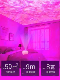 在飛比找Yahoo!奇摩拍賣優惠-床頭燈夫妻房氛圍燈臥室情侶房間氣氛星空燈床頭投影情趣調情浪漫