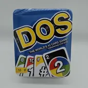 Mattel DOS Card Game from Makers of UNO Family Game Metal Case GFY52 2018