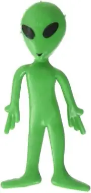 60 Green Alien Action Bendable Figure Outer Space Rubber Toy Area 51 (5 dozen)