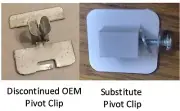 Aftermarket Weil McLain Baseboard Damper Pivot Clip Brackets 611-411-215 QTY=2