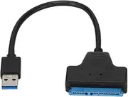 YUEHISY SATA to USB 3.0 Adapter, External Hard Drive Converter for 2.5"/3.5" HDD/SSD Auto Sleep Function