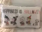 **RARE** NWT Pottery Barn Kids ~HAPPINESS IS HALLOWEEN~ PEANUTS PILLOW Snoopy