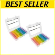 Convenient 7-Day Pill Box with Latched Case & Comprehensive Medication Schedule
