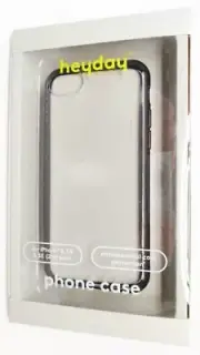 Heyday Phone Bumper Case for Apple iPhone 8, 7, 6 & SE (2nd Gen) - Black / Clear