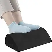 Under Desk Foot Rest - Ergonomic Memory Foam Foot Stool with Handle | Space-Saving Foot Support Cushion for Office, Home, Travel – Portable Foot Stand for Comfort, Posture, and Leg Relaxation