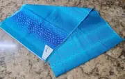 Laurel Burch Fabric Fantastic Felines 44 x 11.5 1/3 yard Blue Dots Unwashed