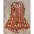 VRG GRL Linen Striped Tank Shorts Set Size 10/12