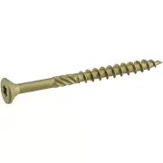 Power Pro 48609 Wood Screws, #9 x 2-1/4", Premium Outdoor Deck Screws, Rust