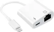 Lightning To Ethernet Adapter, compatible 2 In 1 Ethernet Lan Network Adapter With Charge Port
