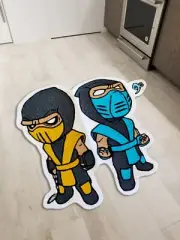 Mortal Kombat Scorpion Floor Mat Area Runner Rugs Living Room Modern Wool Carpet