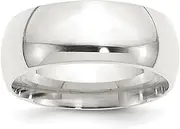 [JewelryWeb] 925 Sterling Silver Solid Polished Engravable 9mm Comfort Fit Band Ring Jewelry Gifts for Women - Ring Size Options Range: H to Z