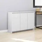 NNEVL Sideboard White 102x33x75 cm Chipboard