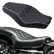 Diamond Driver & Passenger Two Up Seat For Harley Davidson Sportster XL 883 1200