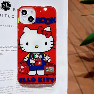 可愛 卡通 凱蒂貓 hello kitty 矽膠軟殼 適用於iPhone14 Pro max i12 i13pro手機殼
