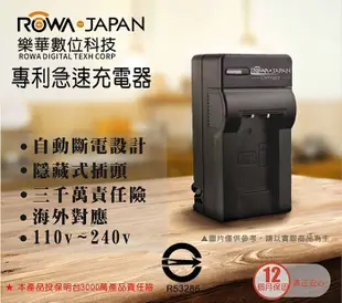 免運【數配樂】ROWA 樂華 for 國際牌 DMW-BLH7E 電池 充電器 GF7 GF9 LX10