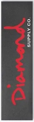 DIAMOND SUPPLY CO BRILLIANT RED LOGO SKATEBOARD GRIP TAPE 9 X 33 INCH AUSTRALIAN
