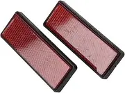 Turn Signal Indicator Rectangle Red Reflectors Universal For Motorcycles ATV Bikes Dirt Bikes
