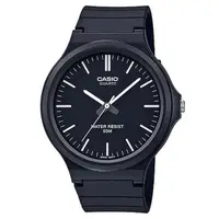 在飛比找momo購物網優惠-【CASIO 卡西歐】簡約指針休閒錶-羅馬黑面(MW-240