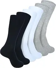 [Zaccai] Women's Dress Socks Casual Lightweight Cotton Socks (3 Pairs)