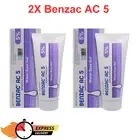 2X Acne Treatment Pimple Gel Benzoyl Peroxide BENZAC AC 5 Gel 60g Acne