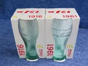 2 x MCDONALDS GLASS NEW IN BOX 2015 COCA COLA 1916 1961 CLEAR COKE COLLECTABLE