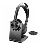 Poly Voyager Focus 2 UC, Teams, USB-C, Charge stand, Active Noise Canceling, Acoustic Fence, Stereo Sound, Dynamic Mute Alert
