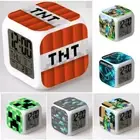 Minecraft LED Digital Alarm Clock Colour Change Clock Night Light Kids Gifts