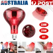 275W E27 Infrared Red Heat Light Therapeutic Therapy Lamp Bulb Pain Relief AU