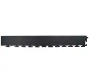 PVC COIN DOT INTERLOCKING GARAGE TILES - CORNER RAMP - BLACK