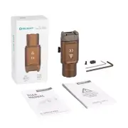Olight PL Turbo Tactical Light Desert Tan w/Spotlight & Floodlight, 800 Lumens