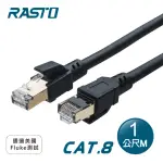 REC15 超極速 CAT8 鍍金接頭SFTP雙屏蔽網路線-1M