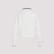 [Brunello Cucinelli] Brunello Cucinelli-White Sport Club Cashmere Pullover-Donna XS STAND