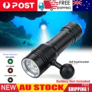 Waterproof Diving Flashlight Underwater Torch Light Video Photography Fill Light