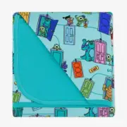 Little Sleepies Monsters Inc. Scream Team Large Cloud Bamboo Blanket NWT