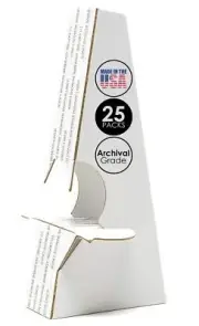 Lineco Adhesive Easel Back Easel Stand Self Stick, Double Wing, 5 Inch, Displ