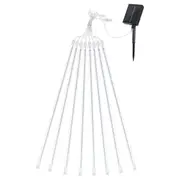 LED Solar Meteor Shower Rain Drop String Lights Xmas Falling Star Tree Decor Night Outdoor Christmas Garden Waterproof