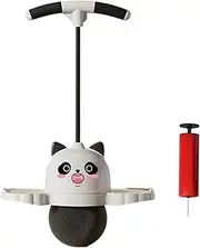 Kids Jumping Ball With Handle | Panda Fun Bouncing Ball With Handle - High Jump Toy, Balance Board Jumper With Air Pump For Birthday, Valentine