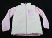 Lands' End Girl's 3 In 1 Layered Full Zip Jacket EJ2 Light Pink Medium (8) NWT