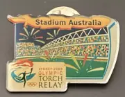 2000 Sydney Olympic Torch Relay Pin - The Sunday Mail-Stadium Australia