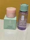LOT (3) CLINIQUE TAKE THE DAY OFF CLEANSING BALM & LOTION + ALL ABOUT EYE BALM