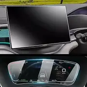 BYD Sealion 6 Matte/Clear Premium Screen Protector, 9H Tempered Glass Screen Protector, 15.6 Inch Center Console Navigation Screen Protector Accessories, Anti-Fingerprint Scratch Protection, Anti-Glare, Seal U (MATTE Console + CLEAR Dash)
