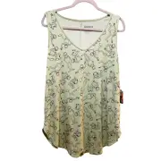 Torrid 2 (2X) Disney Kermit the Frog Muppets Super Soft Favorite Tunic Tank Top