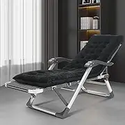 Zero Gravity Lounge Chair, Zero Gravity Lawn Chair Level 15 Adjustable Backrest Recliner Lounge Chair with Removable Cushion Folding Reclining Patio Outdoor Camping Chair for Poolside Beach (B) Lounge